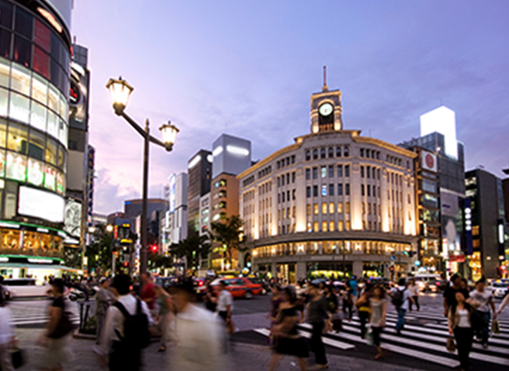銀座の街並み